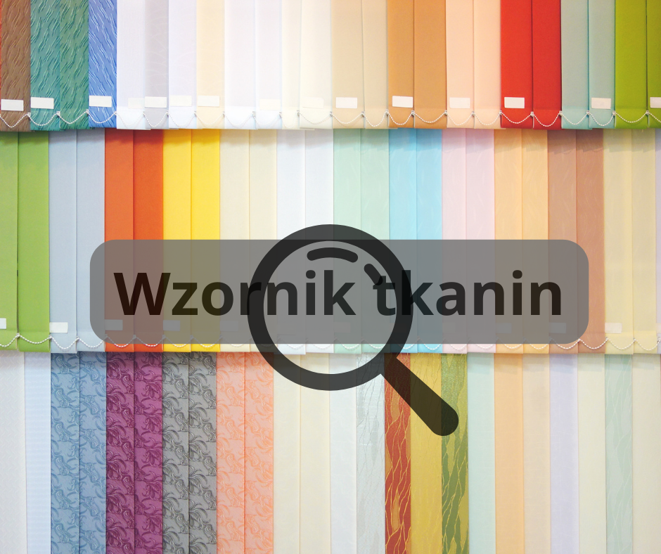 Zdjęcie prezentuje wzornik tkanin dostępnych dla żaluzji pionowych, oferując szeroki wybór wzorów i kolorów. Idealne rozwiązanie dla tych, którzy szukają dopasowania do swojego wnętrza, niezależnie od stylu i kolorystyki.